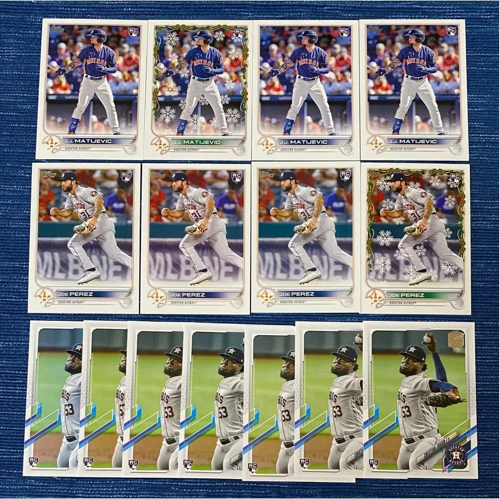 133 Card Lot Astros Topps Bowman Chrome Modern RC Bowman 1st Prospect 2019-22 - Picture 9 of 10